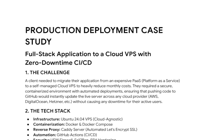 dockerize and securely deploy your app to a production vps